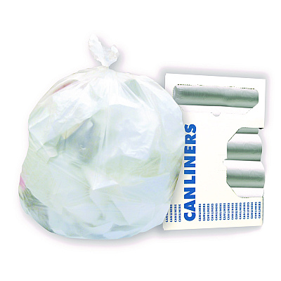 Heritage AccuFit Linear Low-Density Can Liners, 55 gal, 0.9 mil, 40" x 53", Clear, Roll, 100/Carton (HER757796)