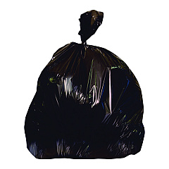 Heritage Linear Low-Density Can Liners, 56 gal, 1.5 mil, 51" x 48", Black, Flat Pack, 100/Carton (HER2597592)