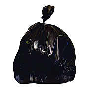 Heritage Linear Low-Density Can Liners, 56 gal, 1.7 mil, 43" x 47", Black, Flat Pack, 100/Carton (HER2597595)