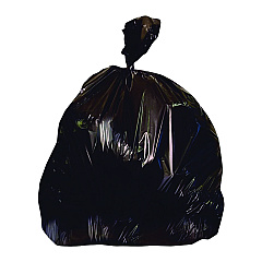 Heritage Linear Low-Density Can Liners, 56 gal, 1.7 mil, 43" x 47", Black, Flat Pack, 100/Carton (HER2597595)