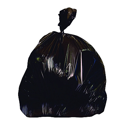 Heritage Linear Low-Density Can Liners, 56 gal, 1.7 mil, 43" x 47", Black, Flat Pack, 100/Carton (HER2597595)