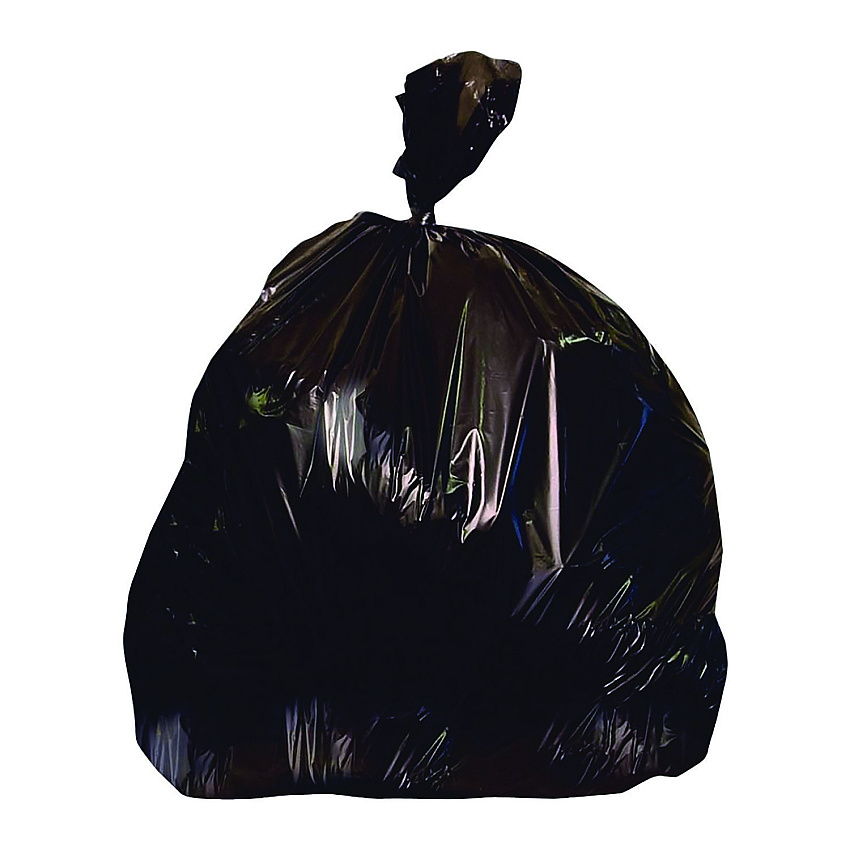 Heritage Linear Low-Density Can Liners, 56 gal, 1.7 mil, 43" x 47", Black, Flat Pack, 100/Carton (HER2597595)