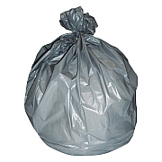 Heritage Linear Low-Density Can Liners, 45 gal, 1.1 mil, 40" x 46", Gray, Flat Pack, 125/Carton (HER2597604)