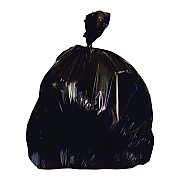 Heritage Low Density Can Liners, 60 gal, 1.7 mil, 38" x 58", Black, Flat Pack, 100/Carton (HER2597605)