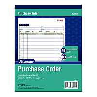 Adams Multipart Purchase Order Pad, Three-Part Carbonless, 8.38 x 10.19, 50 Forms Total (ABFTC8131)