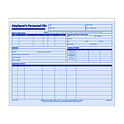 Adams Employee Personnel File Jacket, Unpunched, Straight Tab, Letter Size, Blue, 20/Pack (ABF9287)