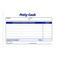 Adams Petty Cash Receipts, One-Part (No Copies), 5 x 3.5, 50 Receipts/Pad, 12 Pads/Pack (ABF9672ABF)