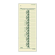 Adams Time Cards for Acroprint, Amano and Lathem Time Clocks, One-Sided, 3.38" x 9", 200/Pack (ABF9656200)