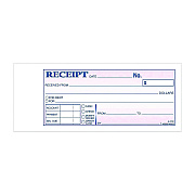Adams Money/Rent Receipt Book, Two-Part Carbonless, 6.69 x 2.75, 50 Receipts/Book, 5 Books/Pack (ABFDC2701)