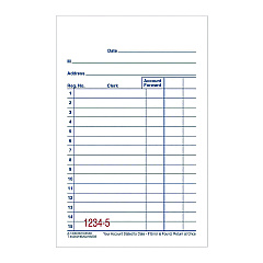 Adams Multipart General-Purpose Sales Pad, Two-Part Carbonless, 3.34 x 5.13, 50 Forms/Pad, 10 Pads/Pack (ABFDC3510)