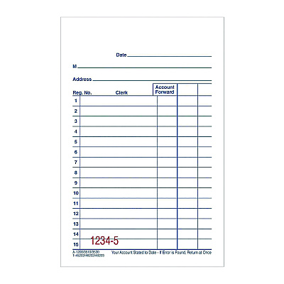 Adams Multipart General-Purpose Sales Pad, Two-Part Carbonless, 3.34 x 5.13, 50 Forms/Pad, 10 Pads/Pack (ABFDC3510)