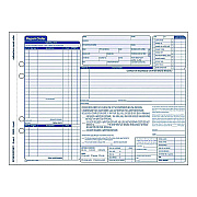 Adams Multipart Auto Repair Work Order Forms with Checklist for Routine Jobs, Three-Part Carbonless, 10.94 x 8.5, 50 Forms Total (ABFGT3810)