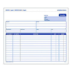 Adams Multipart General-Purpose Invoice Forms, Two-Part Carbonless, 8.5 x 6.94, 50 Forms Total (ABFNC287250)