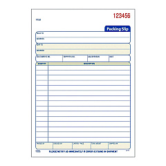 Adams Multipart Packing List Forms, Three-Part Carbonless, 5.56 x 7.94, 50 Forms Total (ABFT5082)