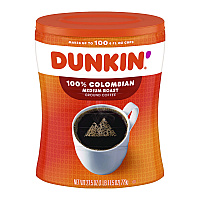 Dunkin Donuts Columbian Coffee, 27.05 oz Canister (GMT8133401292)