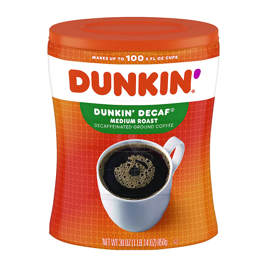 Dunkin Donuts Original Blend Decaf Coffee, 30 oz Canister (GMT8133401293)