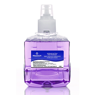 Brighton Professional LTX-12 Antibacterial Hand Soap Refill, Plum Scent, 1,200 mL, 2/Carton (GOJ375326)