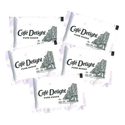 Cafe Delight Pure Sugar Packets, 0.11 oz Packet, 1,000/Carton (CFL538611)