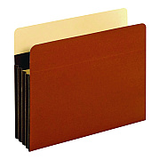 Pendaflex Tyvek Heavy-Duty Reinforced File Pockets, 3.5" Expansion, Letter Size, Redrope, 10/Box (PFXC1524EHD10)