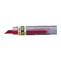 Pentel Colored Lead Refill, 0.5 mm, HB, Red, 12 Leads/Tube, 3 Tubes (PENPPR5)