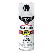 Rust-Oleum Stops Rust 5-in-1 Spray Paint, Matte Clear, 12 oz Aerosol Can, 6/Carton (376868CT)