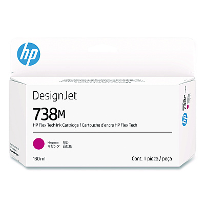 HP 738M (A24VNA) Original Designjet Ink Cartridge, Magenta