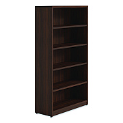 Alera Seville Bookcase, Five-Shelf, 36w x 14d x 65h, Mahogany (SVBC6536MY)