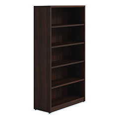 Alera Seville Bookcase, Five-Shelf, 36w x 14d x 65h, Mahogany (SVBC6536MY)