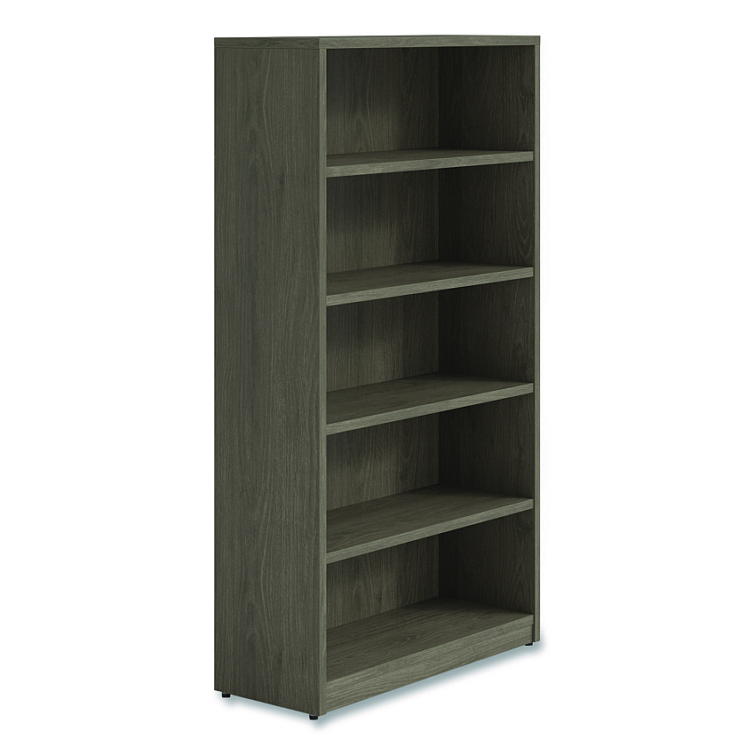 Alera Seville Bookcase, Five-Shelf, 36w x 14d x 65h, Walnut (SVBC6536WA)