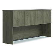 Alera Seville Hutch with Doors, 4 Compartments, 72w x 16d x 36h, Walnut (SVH7236WA)