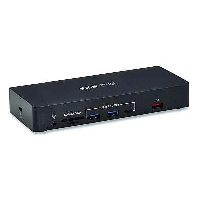 Tripp Lite Triple Display USB-C Dock, Displayport/HDMI/RJ45/USB/VGA, Black (U442ABDOCK9)