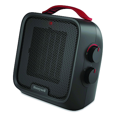 Honeywell UberHeat 5 Ceramic Heater, 4.5 x 4.5 x 8.86, Black (HCE210B)