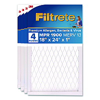 Filtrete Premium Allergen, Bacteria and Virus Filter, 18 x 24, 4/Carton (UA214CA)