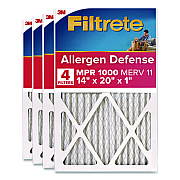 Filtrete Allergen Defense Air Filter, 12 x 20, 4/Carton (98054CA)