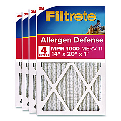 Filtrete Allergen Defense Air Filter, 12 x 20, 4/Carton (98054CA)