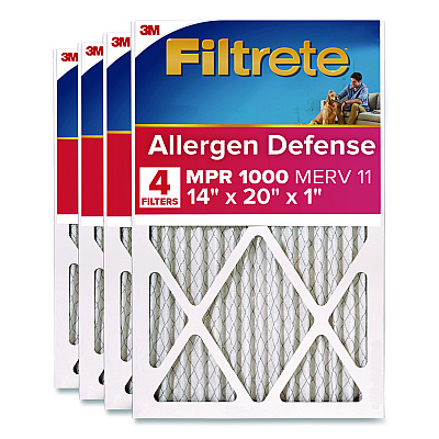 Filtrete Allergen Defense Air Filter, 12 x 20, 4/Carton (98054CA)