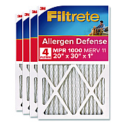 Filtrete Allergen Defense Air Filter, 20 x 30, 4/Carton (98224CA)