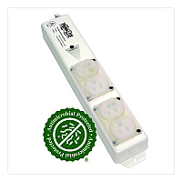 Tripp Lite Medical-Grade Surge Protector with Antimicrobial Protection for Patient-Care Vicinity, 4 Outlets, 15 ft Cord, 1,410 J, White (SPS415HGULTR)