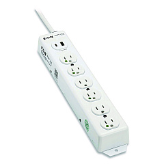 Tripp Lite Safe-IT Medical-Grade Power Strip with Antimicrobial Protection, 6 Hospital-Grade Outlets, USB Charging, 2 ft Cord, White (PS602HGUSB)
