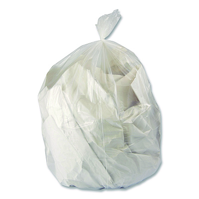 Heritage Linear Low-Density Can Liners, 16 gal, 0.5 mil, 24" x 32", Clear, 500/Carton (H4832MCRAC)