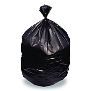 Heritage Linear Low Density Can Liners, 56 gal, 1.5 mil, 46' x 50", Black, 100/Carton (H9250AK)