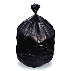 Heritage Linear Low Density Can Liners, 56 gal, 1.5 mil, 46' x 50", Black, 100/Carton (H9250AK)