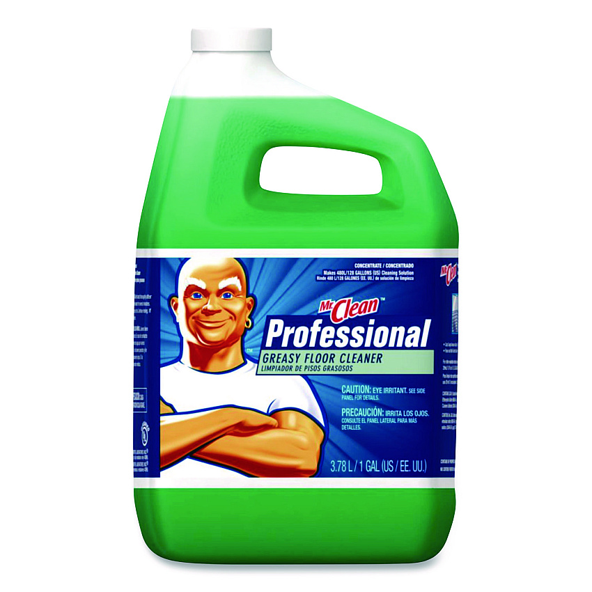 Mr. Clean Professional Greasy Floor Cleaner, 1 gal Bottle, 4/Carton (25046)