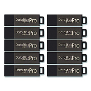 Centon DataStick Pro USB 2.0 Type A Flash Drive, 32 GB, Gray, 10/Pack (106619)