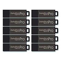 Centon DataStick Pro USB 2.0 Type A Flash Drive, 16 GB, Gray, 10/Pack (106622)