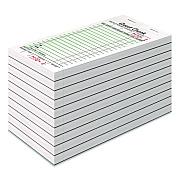Adams One-Part Guest Check Pad with Perforated Stub, One-Part (No Copies), 3.4 x 6.25, 50 Forms/Pad, 10 Pads/Pack (525SW)