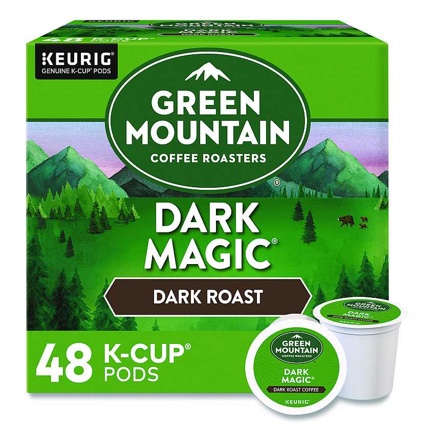 Green Mountain Coffee Roasters Roasters Roasters Dark Magic Extra Bold Coffee K-Cups, 0.4 oz, 48/Box (1635472)