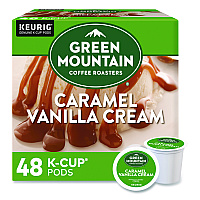 Green Mountain Coffee Roasters Roasters Roasters Caramel Vanilla Cream Coffee K-Cups, 0.33 oz, 48/Box (2140462)