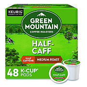 Green Mountain Coffee Roasters Roasters Roasters Half-Caff Coffee K-Cups, 0.33 oz, 48/Box (2140552)