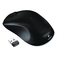 Logitech M310 Wireless Mouse, 2.4 GHz Frequency/30 ft Wireless Range, Left/Right Hand Use, Black (243132)